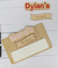 Personalized First and Last Day of School Sign, Reusable School Sign, Back to School Sign, First Day of School Sign, Fun School Sign