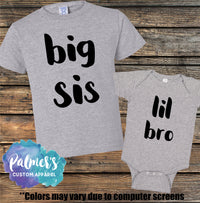 Thumbnail for Sibling Shirts-Matching Sibling Shirts-Fun Sibling Shirts-Cute Sibling Shirts-Big Sister Shirt-Little Brother Shirt-lil bro tee-Big sis tee