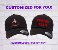 Thumbnail for Custom Hat, Embroidered Hat, Personalized Hat, Customized Hat, Custom Dad Hat, Custom Cap, Logo Hat, Hat with logo, Bulk hats, Custom Text