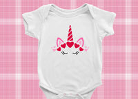 Thumbnail for Valentine's Day Onesie® | Unicorn Onesie® | Love Unicorn | Valentines Day | Baby Onesie® | Baby Boy | Baby Girl | Valentines Day Gift |