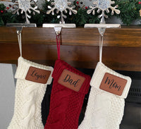 Thumbnail for Personalized Christmas Stocking, Personalized Leather Stocking, Christmas Stockings, Stockings, Personalized Stockings, Custom Stocking