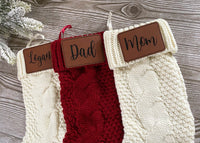 Thumbnail for Personalized Christmas Stocking, Personalized Leather Stocking, Christmas Stockings, Stockings, Personalized Stockings, Custom Stocking