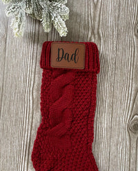Thumbnail for Personalized Christmas Stocking, Personalized Leather Stocking, Christmas Stockings, Stockings, Personalized Stockings, Custom Stocking
