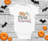 Thumbnail for Retro Halloween Outfit, Girl Halloween Onesie®,Girl Halloween Outfit,Baby Halloween Outfit,Cute Halloween Outfit,Cute Little Pumpkin Onesie®