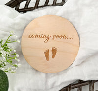 Thumbnail for Pregnancy Announcement, Coming Soon Sign, Baby Announcement Sign, Coming Soon Wood Sign, Baby Announcement, Maternity Sign, Coming Soon