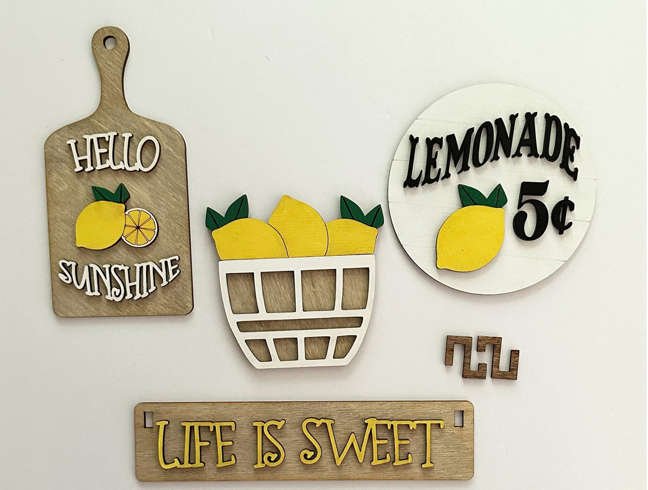 Lemon Decor, Shelf Sitter, Rustic Decor, Interchangeable Decor, Decor, Lemon Mantel Decor