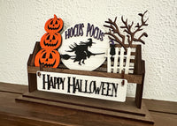 Thumbnail for Halloween Decor, Halloween Shelf Sitter, Rustic Decor, Interchangeable Decor, Pumpkin Decor, Shelf Sitter, Halloween Mantel Decor