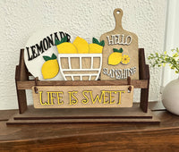 Thumbnail for Lemon Decor, Shelf Sitter, Rustic Decor, Interchangeable Decor, Decor, Lemon Mantel Decor