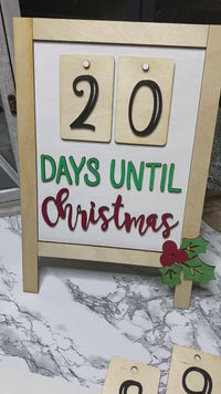 Custom Christmas Countdown, Christmas Countdown, Christmas Countdown sign, Christmas Sign, Advent Calendar