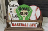 Baseball Decor, Baseball Shelf Sitter, Rustic Decor, Interchangeable Decor, Home Run Decor, Shelf Sitter, Spring Shelf Sitter, Baseball