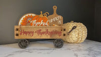 Wagon Shelf Sitter, Thanksgiving Decor, Thanksgiving Wagon Decor, Rustic Decor, Mantel Decor, Interchangeable Decor, Wagon Decor