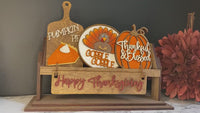 Shelf Sitter, Fall Decor, Thanksgiving Shelf Sitter Decor, Rustic Decor, Mantel Decor, Interchangeable Decor, Thanksgiving Decor