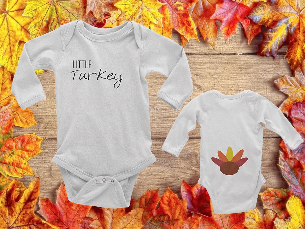 Thanksgiving Onesie - First Thanksgiving Onesie - Little Turkey - Little Turkey Onesie - Baby Onesie - Baby Fashion - Baby Outfits - Holiday