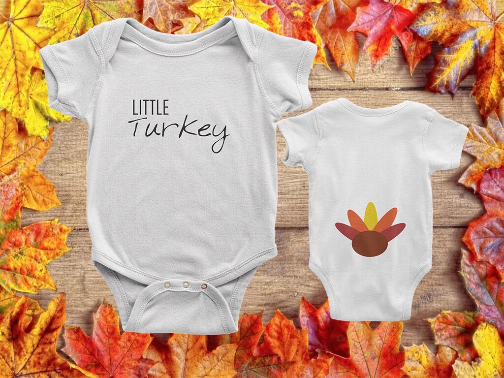 Thanksgiving Onesie - First Thanksgiving Onesie - Little Turkey - Little Turkey Onesie - Baby Onesie - Baby Fashion - Baby Outfits - Holiday