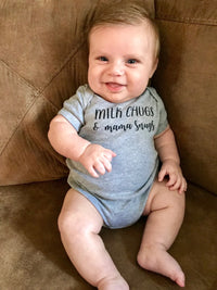 Thumbnail for Mommy and Me shirts-Milk Chugs and Mama Snugs outfit-Funny Mommy Shirt-Coffee Chugs Shirt & Baby Snugs Shirt-Mommy and Me matching shirts