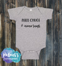 Thumbnail for Mommy and Me shirts-Milk Chugs and Mama Snugs outfit-Funny Mommy Shirt-Coffee Chugs Shirt & Baby Snugs Shirt-Mommy and Me matching shirts