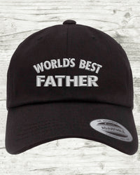 Thumbnail for World's Best Father, Dad Hat, Dad Cap, Fathers Day, Hat for Dad, Father's Day, Dad Gift, Gift for Dad, Daddy hat, Father, Embroidered Hat