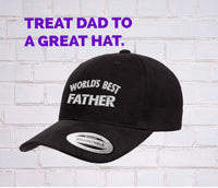 Thumbnail for World's Best Father, Dad Hat, Dad Cap, Fathers Day, Hat for Dad, Father's Day, Dad Gift, Gift for Dad, Daddy hat, Father, Embroidered Hat