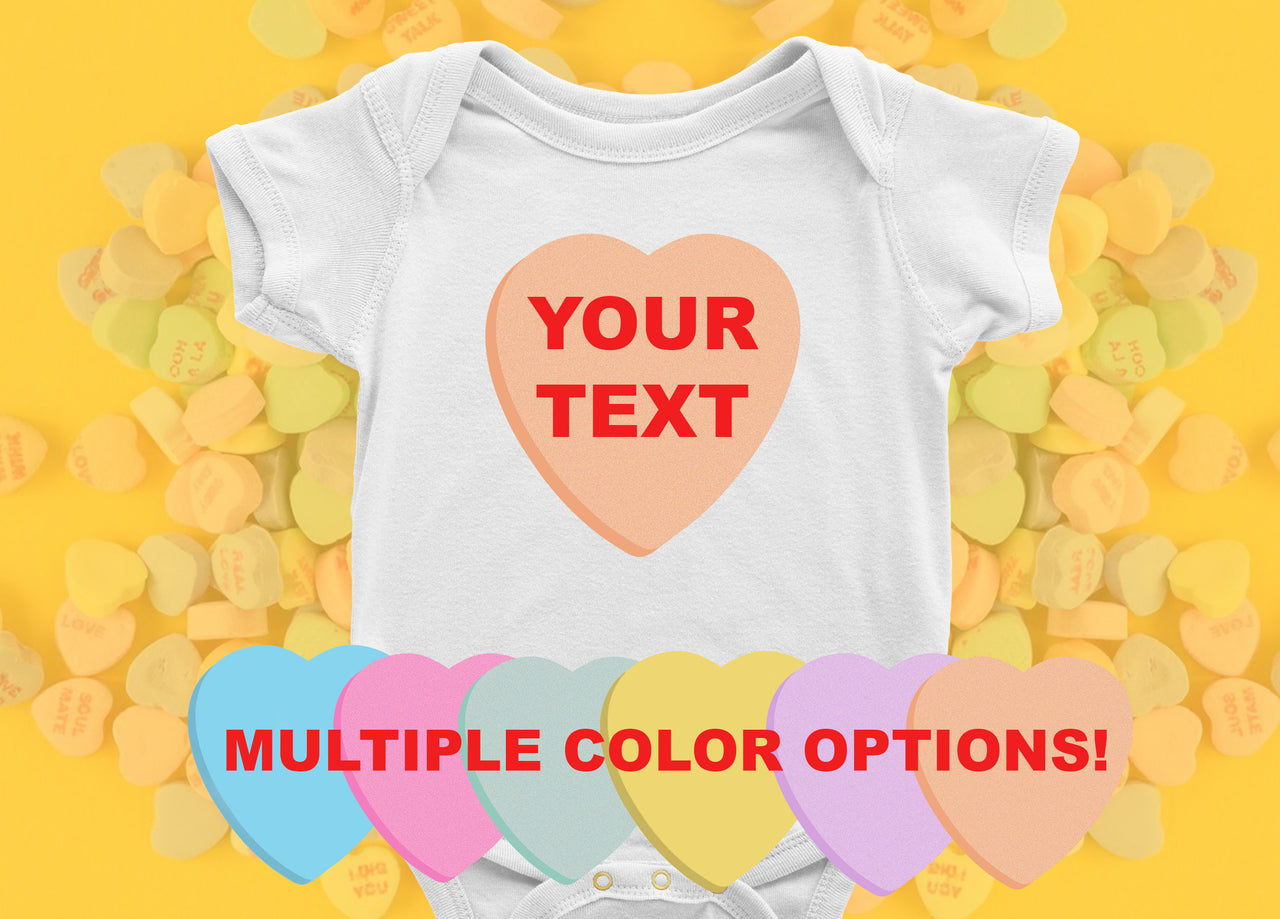 Valentine's Day Onesie®|Valentine's Onesie®|Candy Heart|Baby Onesie®|1st Valentine's Day|Baby Girl|Valentines Day Gift|Infant Onesie®