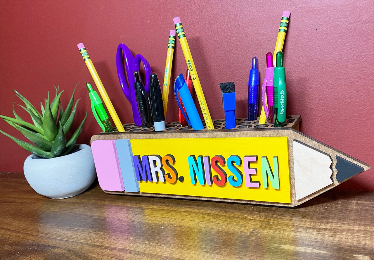 Teacher Gift- Pen Holder - Teacher Appreciation Gift- Unique Teacher Gift- Teacher Pencil Holder- Teacher Pencil Gift