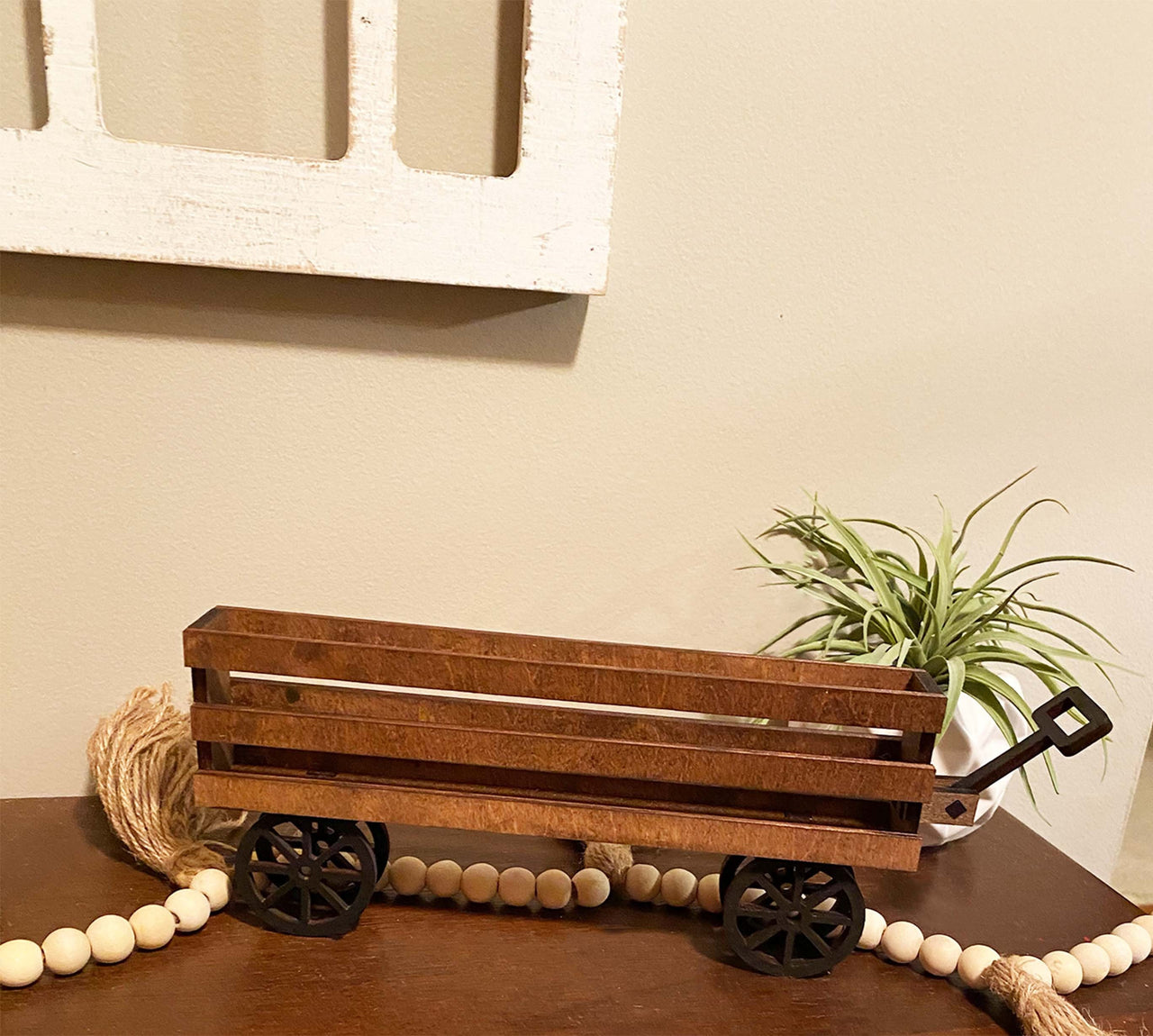 Wagon Shelf Sitter, Easter Decor, Easter Wagon Decor, Rustic Decor, Mantel Decor, Interchangeable Decor, Wagon Decor, Easter Egg Decor