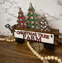 Thumbnail for Wagon Shelf Sitter, Christmas Decor, Christmas Tree Decor, Rustic Decor, Mantel Decor, Interchangeable Decor, Wagon Decor, Tree Decor