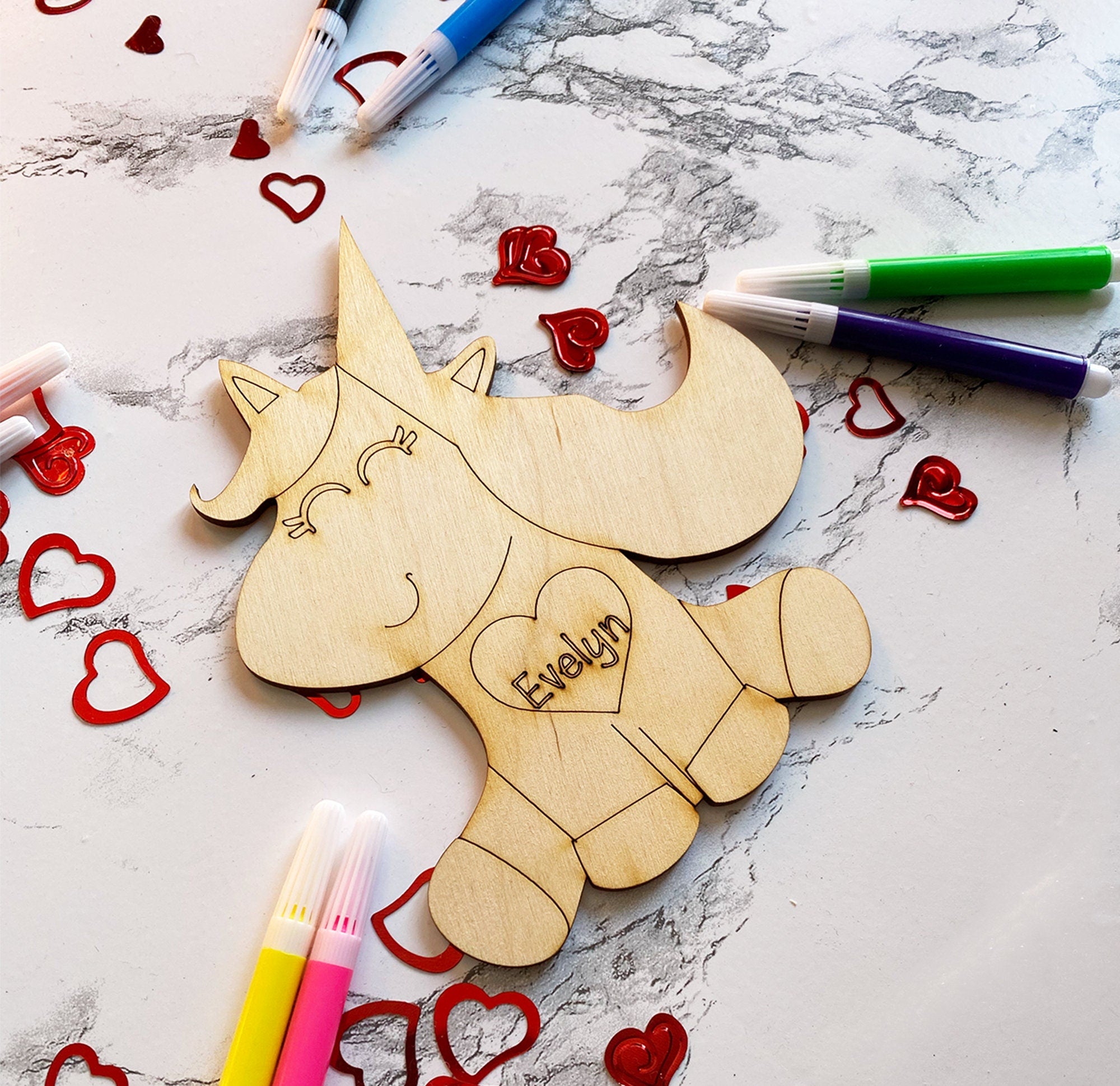 Valentine DIY kit,Unicorn DIY paint kit,Dinosaur Paint kit,Kids Paint –  Palmer's Custom Apparel