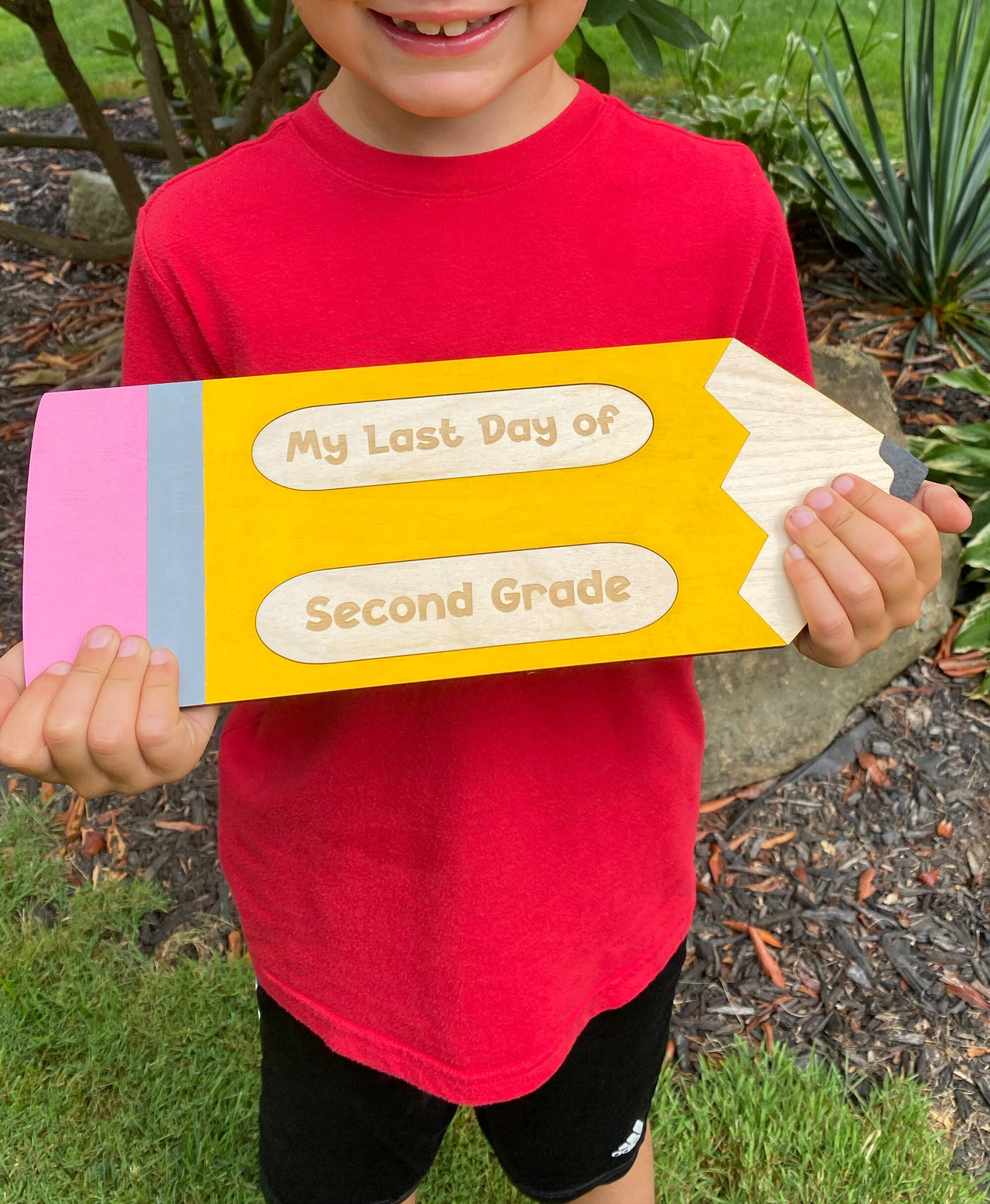 First Day of School Sign- First Day of School Prop- Back to School Sign- First Day of School- Pencil Sign- Interchangeable School Sign