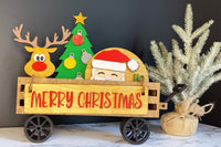 Thumbnail for Wagon Shelf Sitter, Christmas Decor, Christmas Tree Decor, Rustic Decor, Mantel Decor, Interchangeable Decor, Wagon Decor, Tree Decor