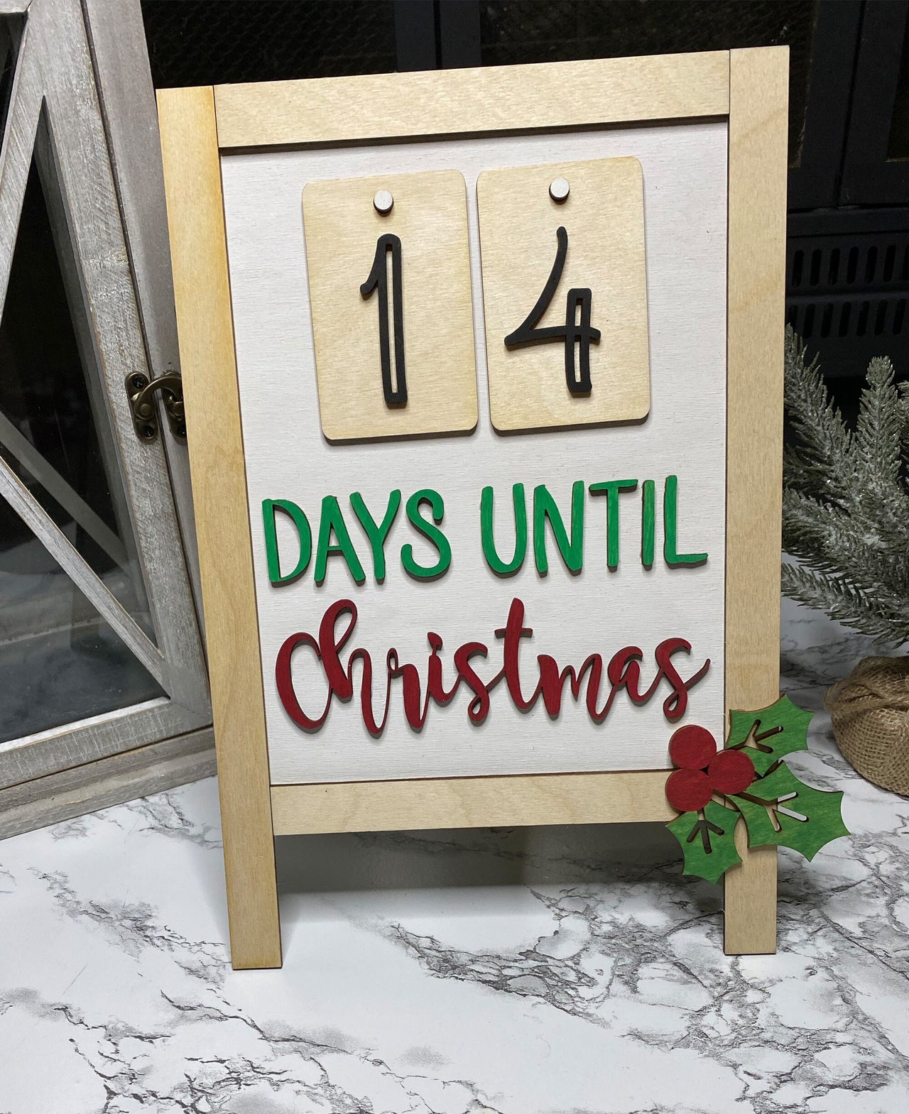 Custom Christmas Countdown, Christmas Countdown, Christmas Countdown sign, Christmas Sign, Advent Calendar