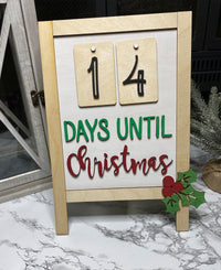 Thumbnail for Custom Christmas Countdown, Christmas Countdown, Christmas Countdown sign, Christmas Sign, Advent Calendar