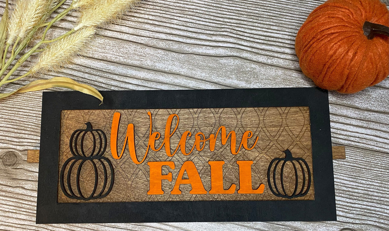 Interchangeable Sign, Fall Sign, Interchangeable Fall Sign, Farmhouse Sign, Fall Sign, Fall Farmhouse Sign, Interchangeable Shelf Sitter