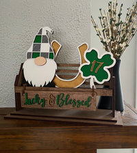 Thumbnail for Shelf Sitter, St Patricks Day Decor,St Patricks Day Shelf Sitter Decor, Rustic Decor, Mantel Decor, Interchangeable Decor,Shelf Sitter Decor