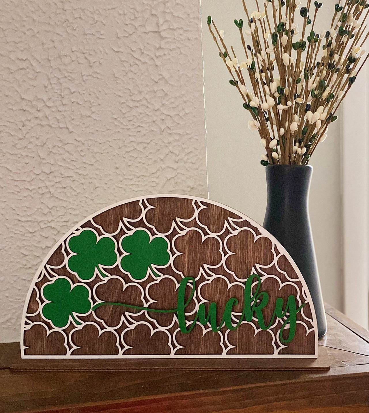 Shelf Sitter, St Patricks Day Shelf Sitter, St Patty Shelf Sitter, Shamrock Decor, St Patricks Day Decor, Mantel Decor,Entryway Decor