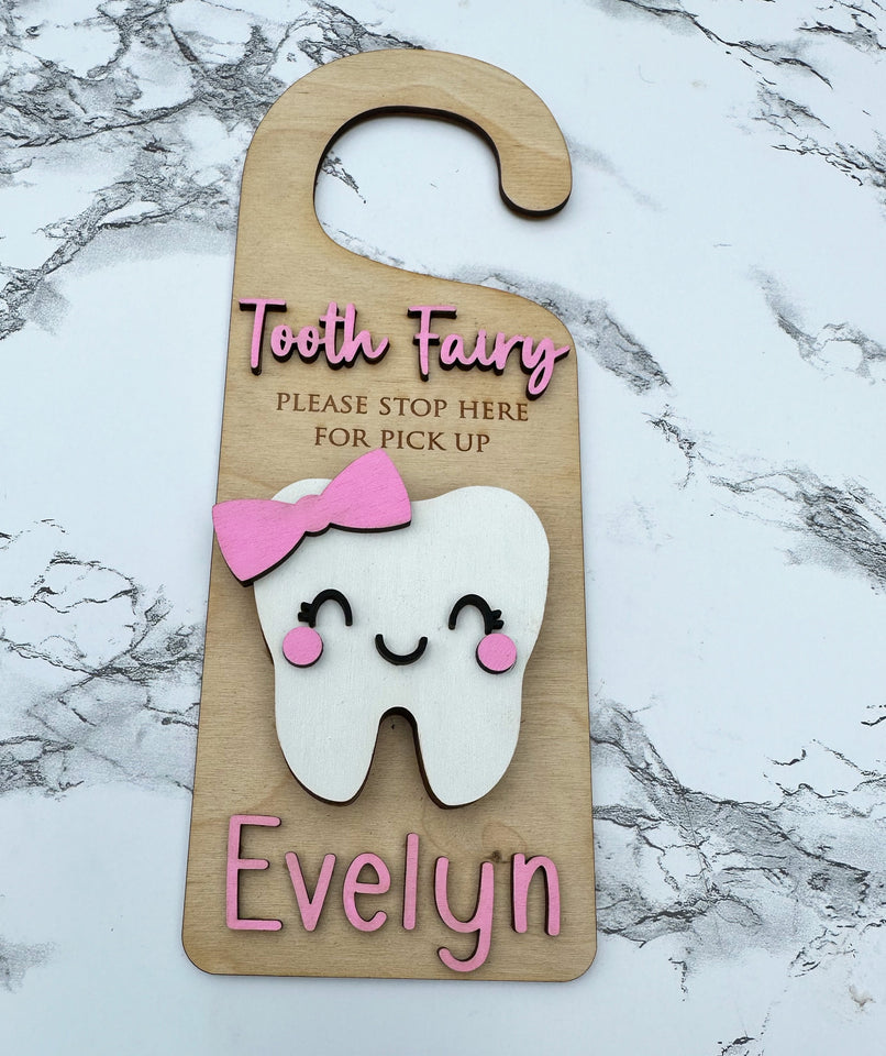 Tooth Fairy Door Hanger Personalized Tooth Fairy Door Hanger
