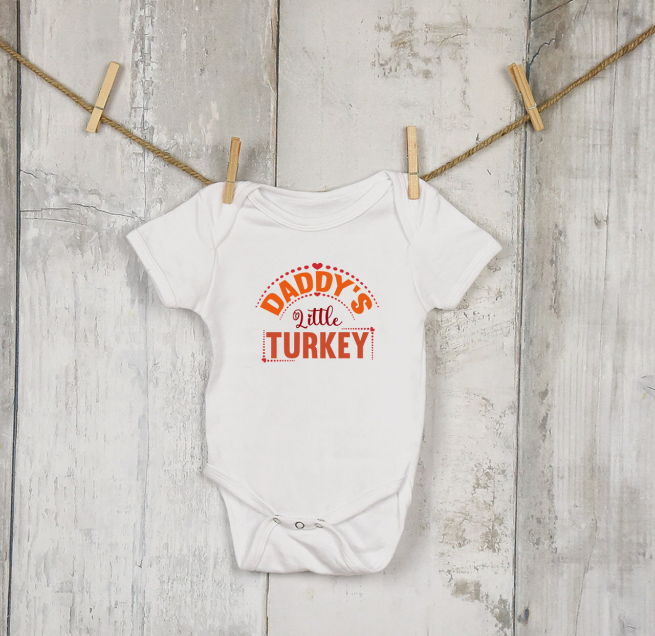 Daddy's Little Turkey Onesie®, Thanksgiving Onesie®, Thanksgiving Outfit,Baby Thanksgiving Outfit, Cute Thanksgiving Onesie®