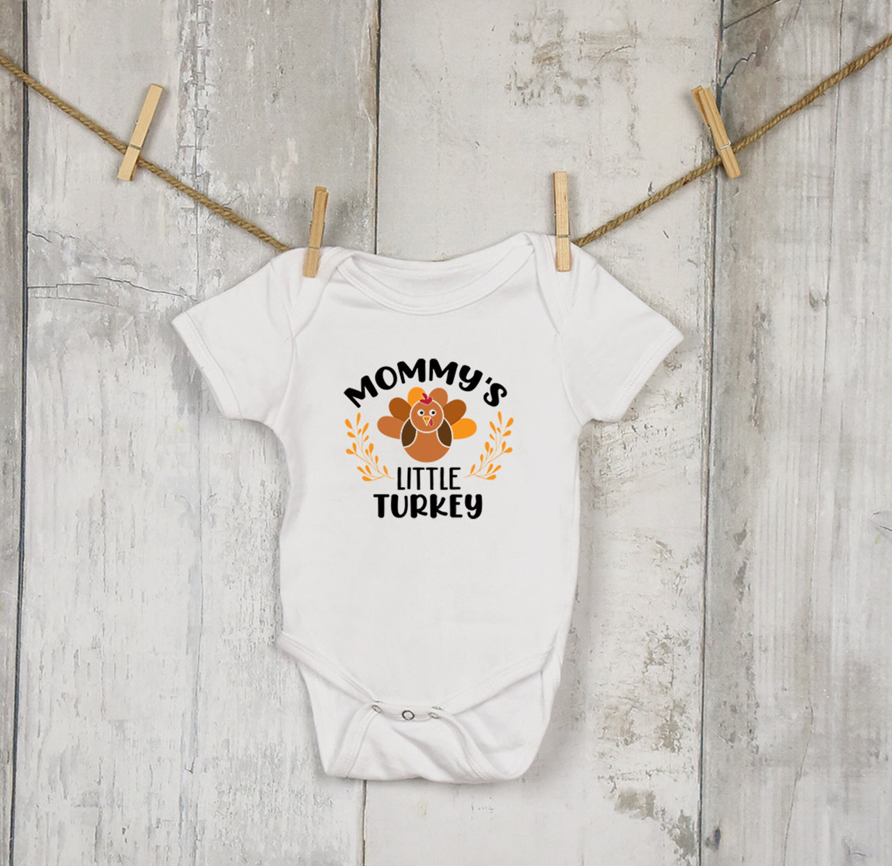 Mommy's Little Turkey Onesie®, Thanksgiving Onesie®, Thanksgiving Outfit,Baby Thanksgiving Outfit, Cute Thanksgiving Onesie®